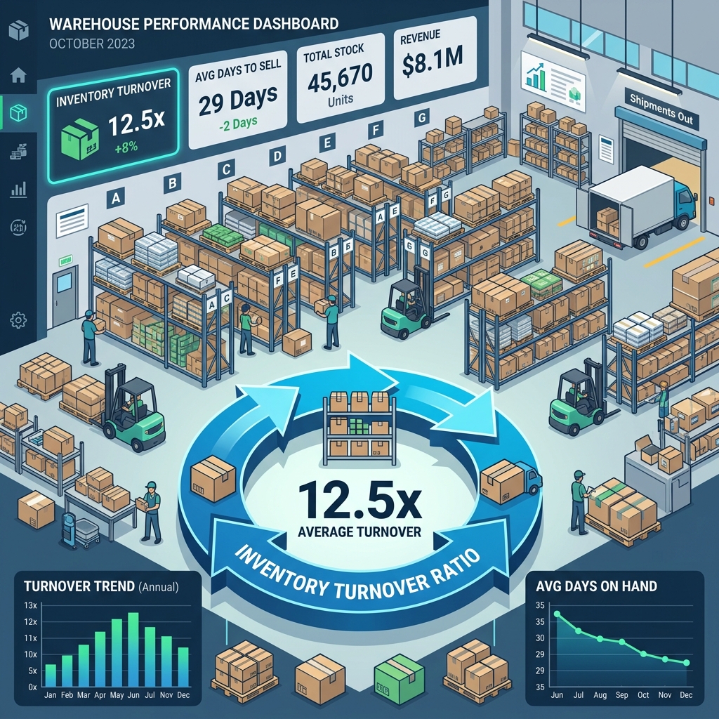 Inventory Turnover Ratio: Managing Cash Tied Up in Stock